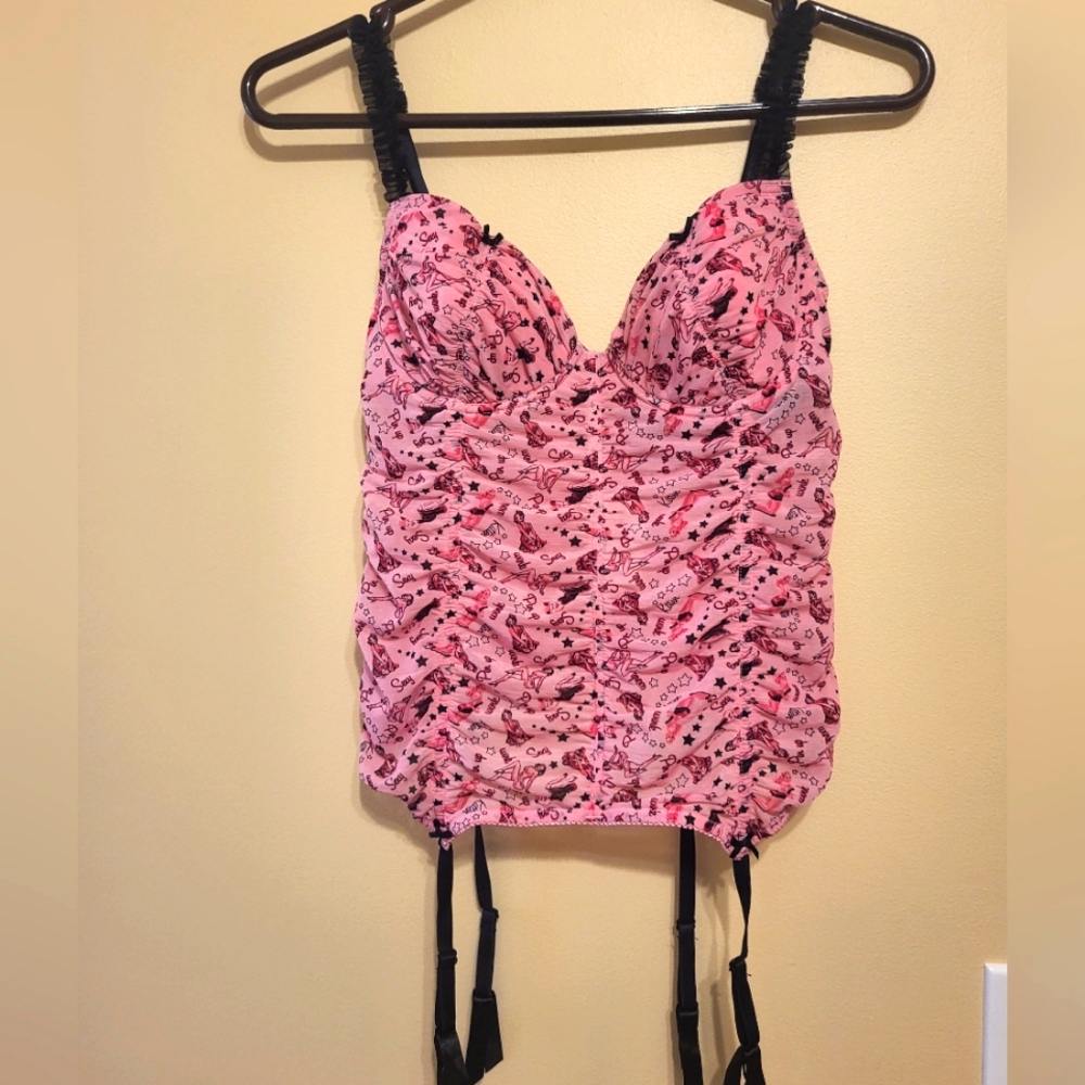 Nwt La Senza Retro Pin up Girl Corset